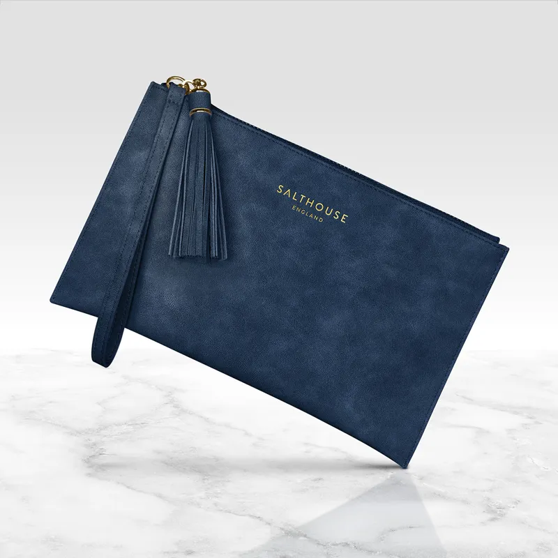 Salthouse Serafina Clutch Bag - Navy